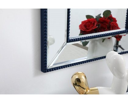 Elegant Wall Mirror - Blue, L 32" (MR32032BL)