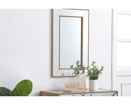 Elegant Wall Mirror - Gold, L 32" (MR32032G)