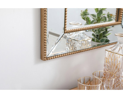 Elegant Wall Mirror - Gold, L 32" (MR32032G)