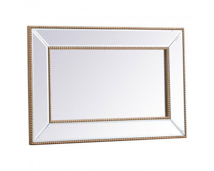 Elegant Wall Mirror - Gold, L 32" (MR32032G)