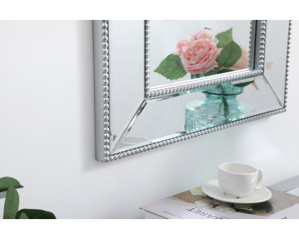 Elegant Wall Mirror - Silver, L 32" (MR32032S)