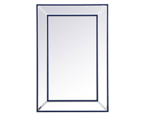 Elegant Wall Mirror - Blue, L 36" (MR32436BL)