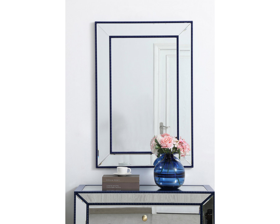 Elegant Wall Mirror - Blue, L 36" (MR32436BL)