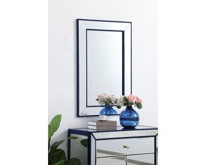 Elegant Wall Mirror - Blue, L 36" (MR32436BL)