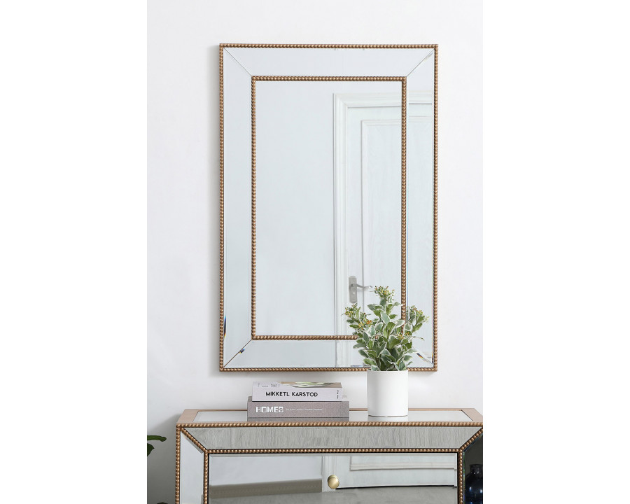 Elegant Wall Mirror - Gold, L 36" (MR32436G)