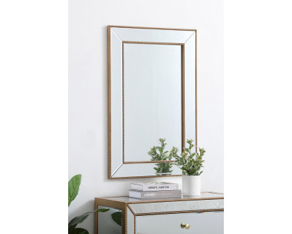 Elegant Wall Mirror - Gold, L 36" (MR32436G)