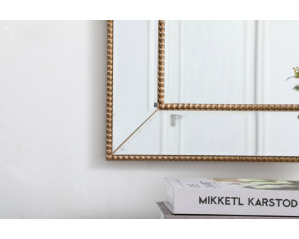 Elegant Wall Mirror - Gold, L 36" (MR32436G)