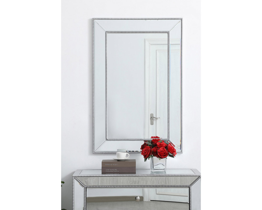 Elegant Wall Mirror - Silver, L 36" (MR32436S)