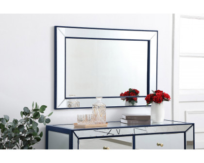 Elegant Wall Mirror - Blue, L 42" (MR32842BL)