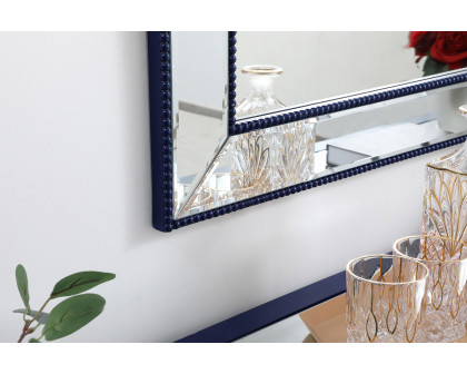 Elegant Wall Mirror - Blue, L 42" (MR32842BL)