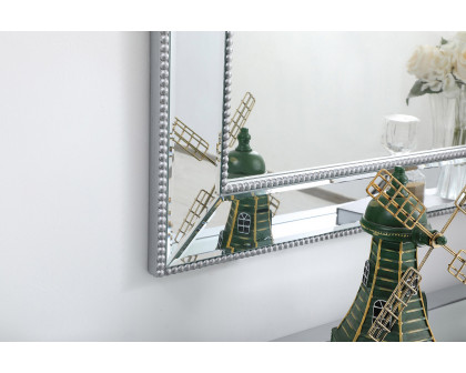 Elegant Wall Mirror - Silver, L 42" (MR32842S)