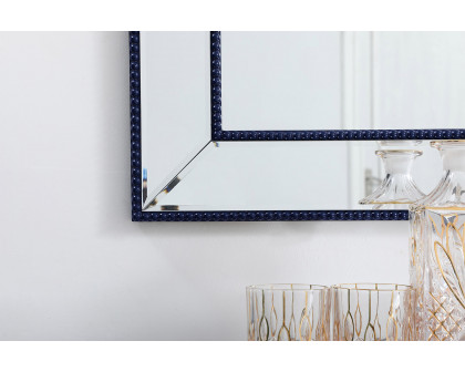 Elegant Wall Mirror - Blue, L 48" (MR33248BL)