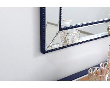 Elegant Wall Mirror - Blue, L 48" (MR33248BL)