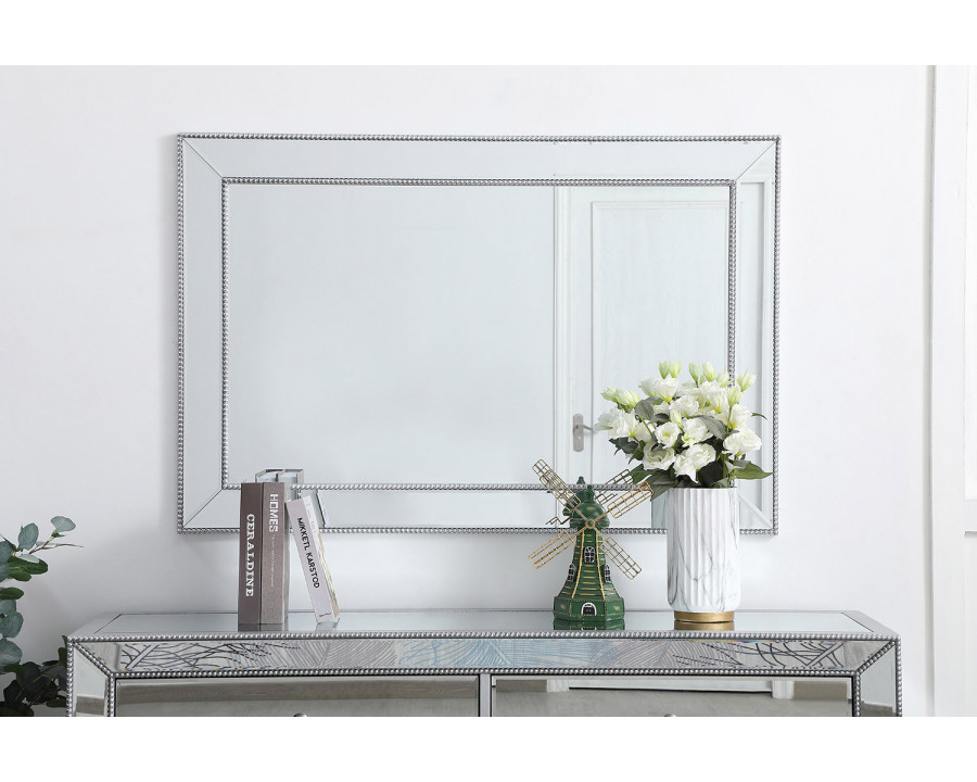 Elegant Wall Mirror - Silver, L 48" (MR33248S)