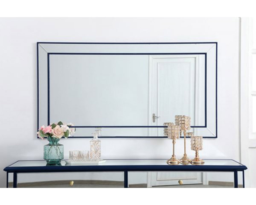 Elegant Wall Mirror - Blue, L 60" (MR33260BL)