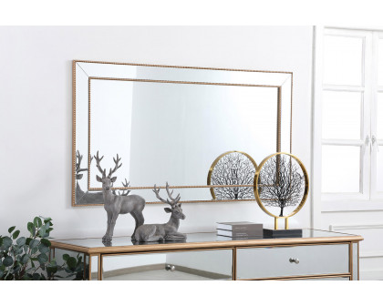 Elegant Wall Mirror - Gold, L 60" (MR33260G)