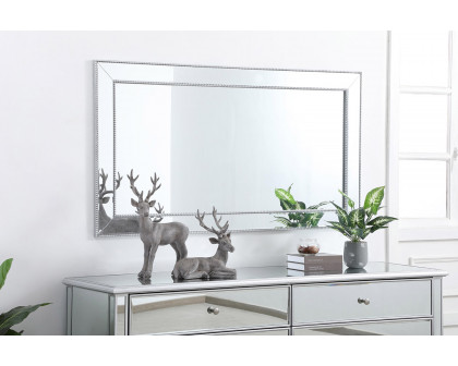 Elegant Wall Mirror - Silver, L 60" (MR33260S)