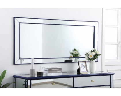 Elegant Wall Mirror - Blue, L 72" (MR33272BL)