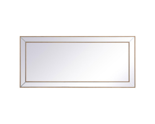 Elegant Wall Mirror - Gold, L 72" (MR33272G)