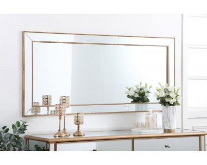 Elegant Wall Mirror - Gold, L 72" (MR33272G)