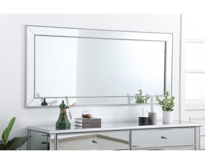 Elegant Wall Mirror - Silver, L 72" (MR33272S)