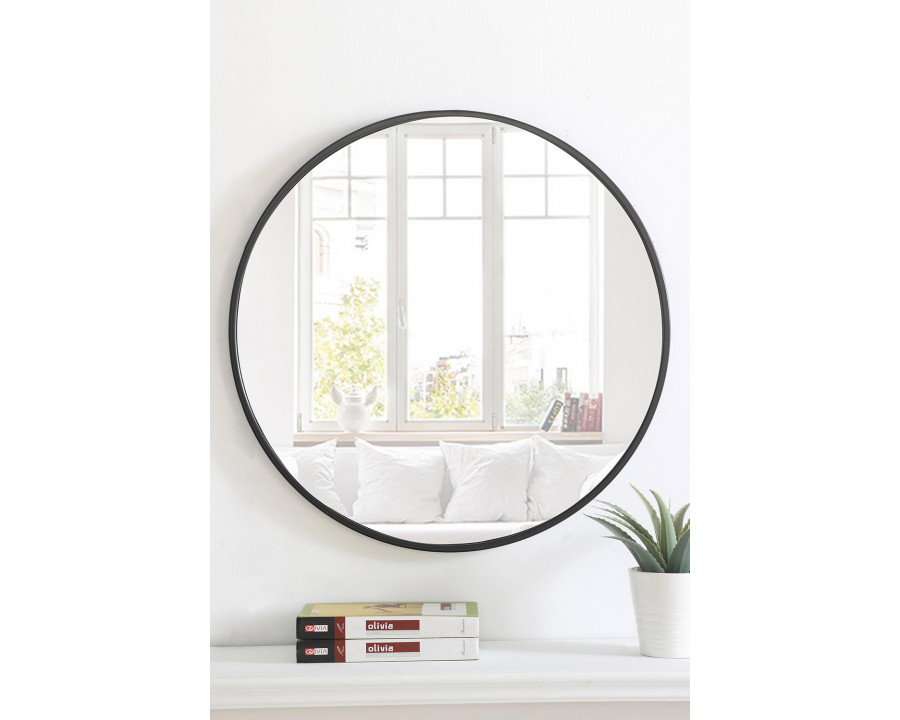 Elegant Wall Mirror - Black, L 24" (MR4031BK)