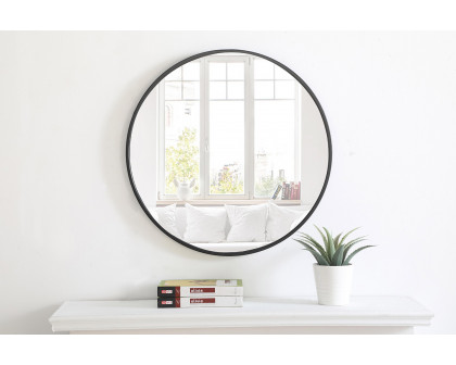 Elegant Wall Mirror - Black, L 24" (MR4031BK)