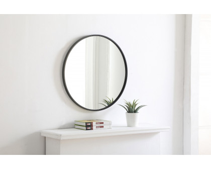 Elegant Wall Mirror - Black, L 24" (MR4031BK)