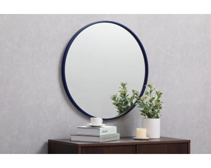 Elegant Wall Mirror - Blue, L 24" (MR4031BL)