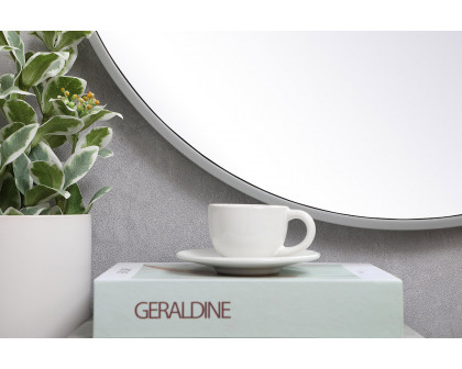 Elegant Wall Mirror - Gray, L 24" (MR4031GR)