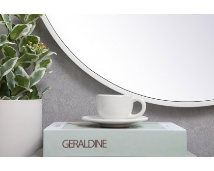 Elegant Wall Mirror - White, L 24" (MR4031WH)