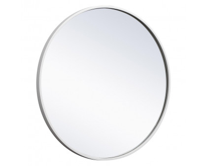 Elegant Wall Mirror - White, L 24" (MR4031WH)