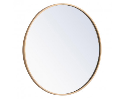 Elegant Wall Mirror - Brass, L 24" (MR4032BR)