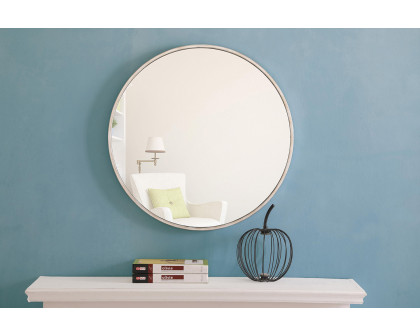 Elegant Wall Mirror - Silver, L 24" (MR4033S)