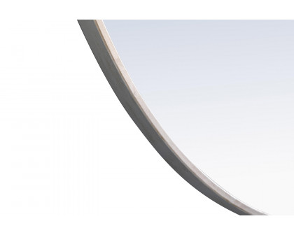 Elegant Wall Mirror - Silver, L 24" (MR4033S)