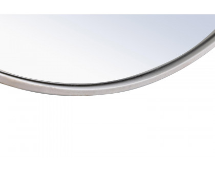 Elegant Wall Mirror - Silver, L 24" (MR4033S)