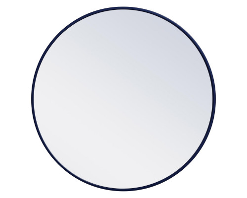 Elegant Wall Mirror - Blue, L 28" (MR4034BL)