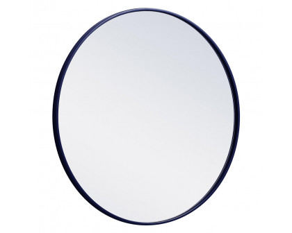 Elegant Wall Mirror - Blue, L 28" (MR4034BL)