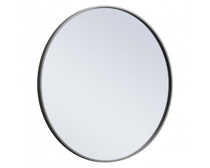 Elegant Wall Mirror - Gray, L 28" (MR4034GR)