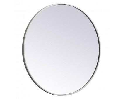 Elegant Wall Mirror - White, L 28" (MR4034WH)