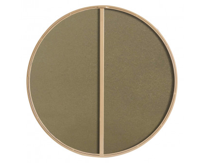 Elegant Wall Mirror - Brass, L 28" (MR4035BR)