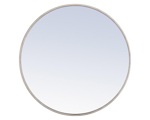 Elegant Wall Mirror - Silver, L 28" (MR4036S)