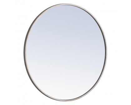 Elegant Wall Mirror - Silver, L 28" (MR4036S)