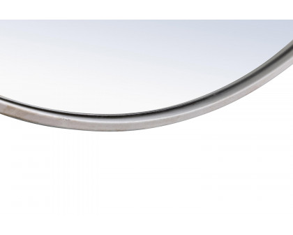 Elegant Wall Mirror - Silver, L 28" (MR4036S)