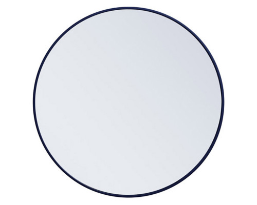 Elegant Wall Mirror - Blue, L 32" (MR4037BL)