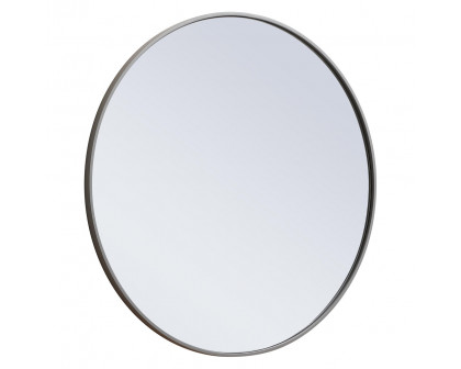 Elegant Wall Mirror - Gray, L 32" (MR4037GR)