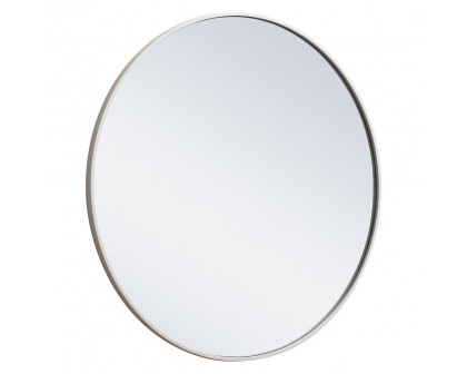 Elegant Wall Mirror - White, L 32" (MR4037WH)