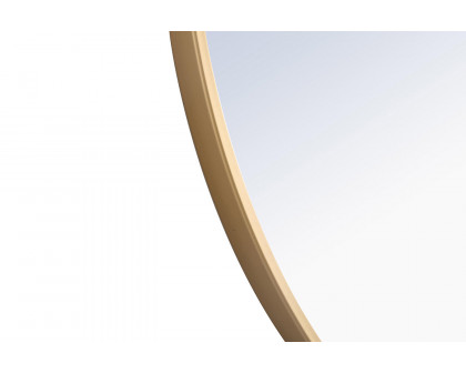 Elegant Wall Mirror - Brass, L 32" (MR4038BR)