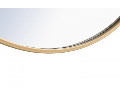 Elegant Wall Mirror - Brass, L 32" (MR4038BR)