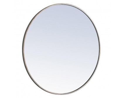 Elegant Wall Mirror - Silver, L 32" (MR4039S)